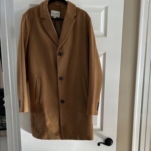 Cole Haan Mens Wool Blend Car Coat Size M